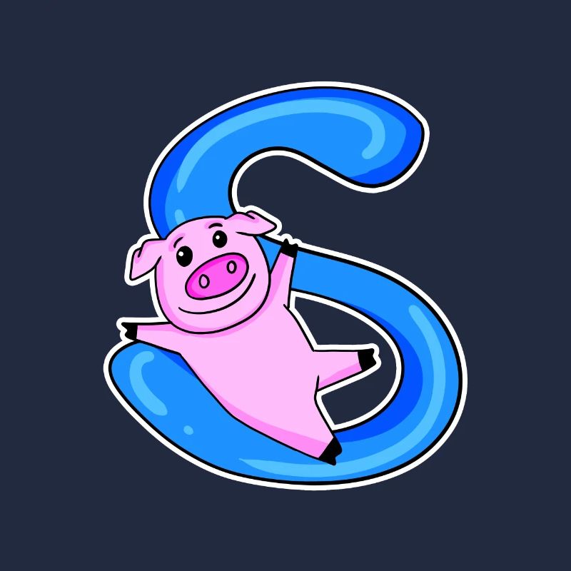 Schwein Buchstabe S