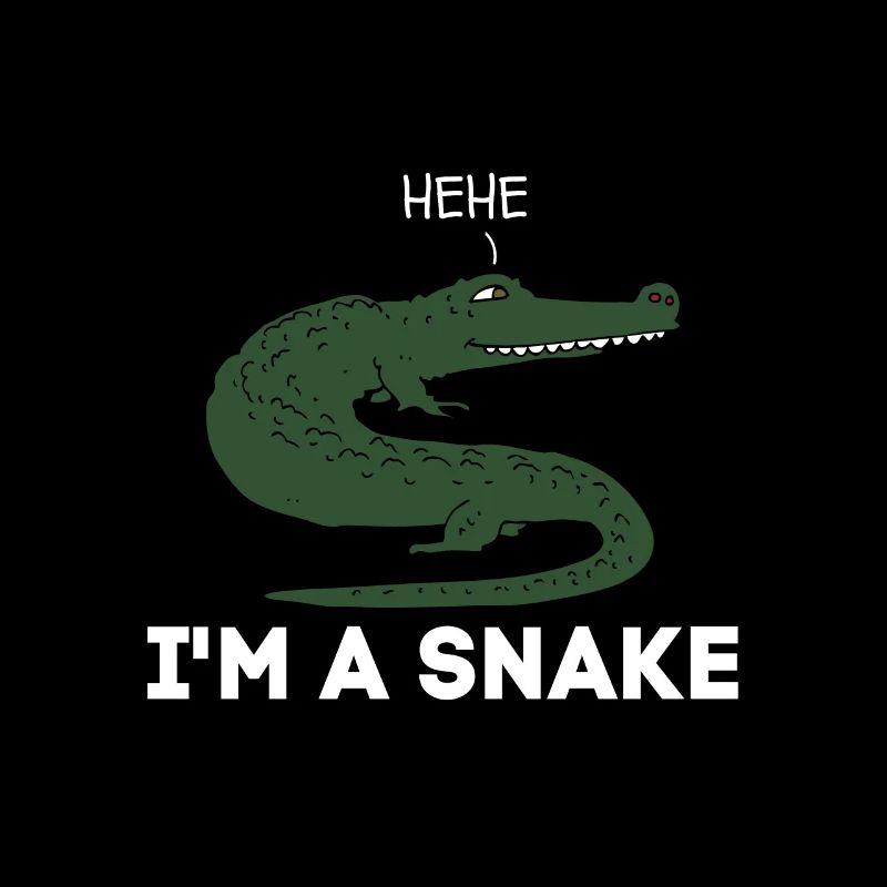 Crocodile Serpent Alligator Citation Drôle Blague Dire
