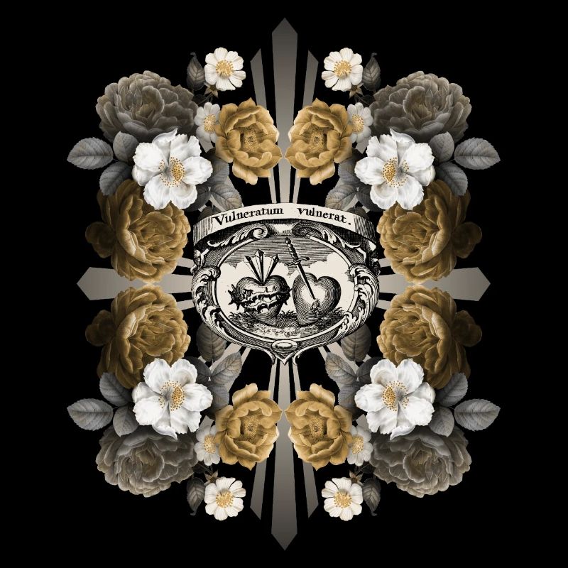 Jésus-Christ, Sacré-Cœur de Jésus, décor de roses