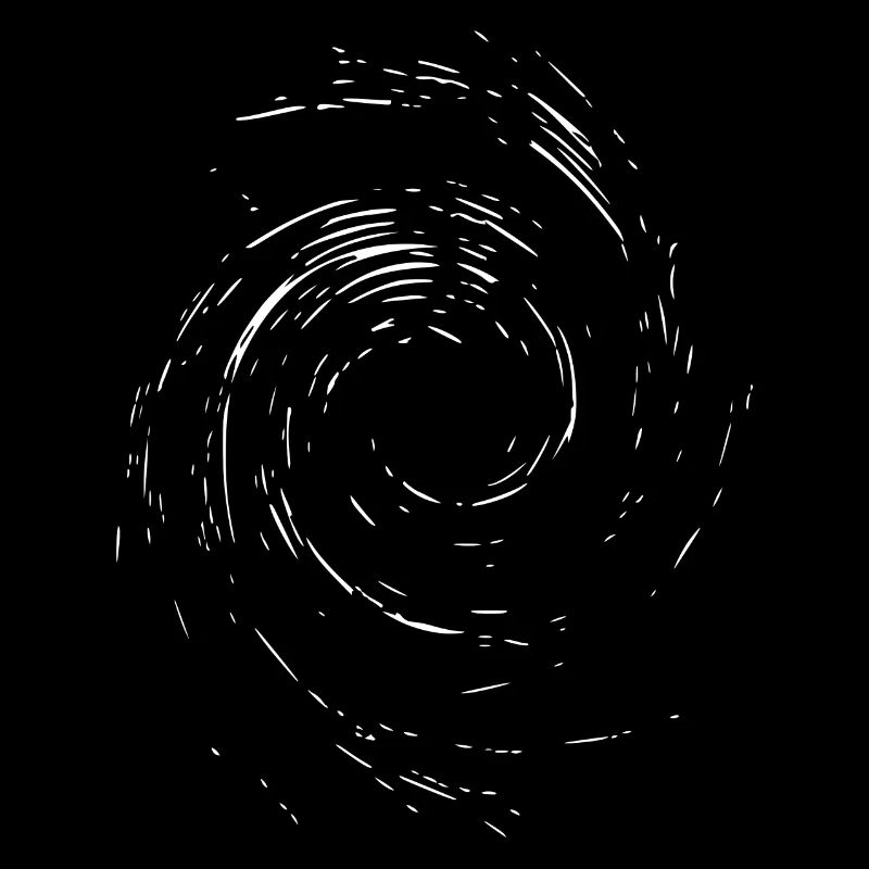 Strudel abstrait / Ligne / blanc / motif