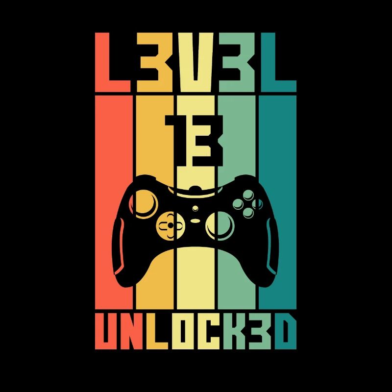 Level 13 Unlocked Zocker 13 Geburtstag Geschenk