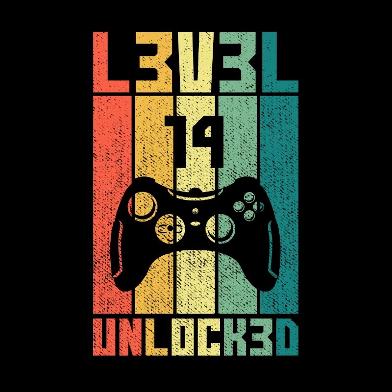 Level 14 Unlocked Zocker 14 Geburtstag Geschenk