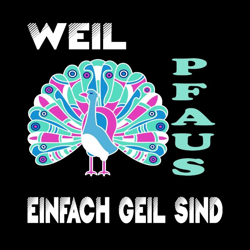 Pfau Pfaus Pfauen
