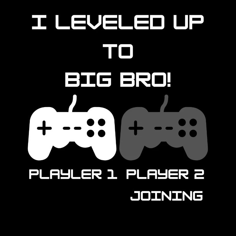 Herren I Leveled Up To Big Bro Computer Game Gifts