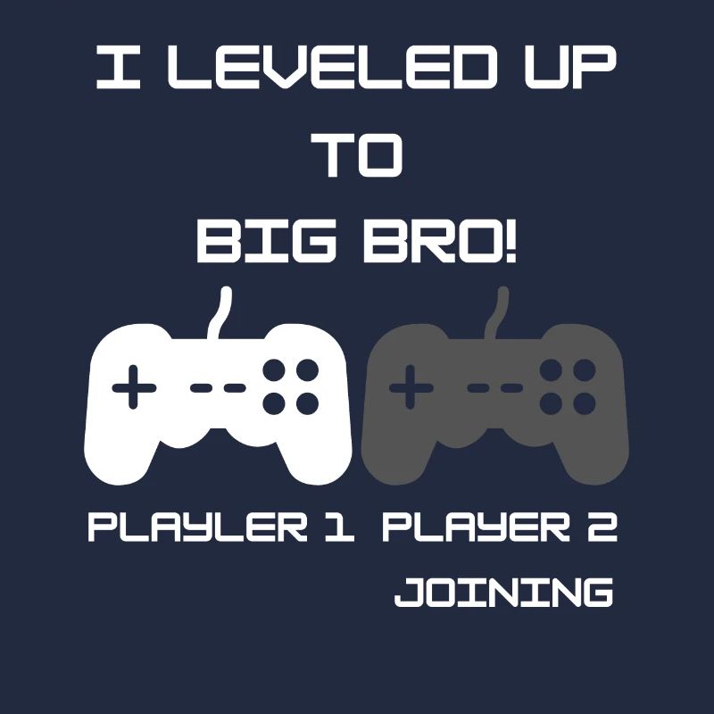 Herren I Leveled Up To Big Bro Computer Game Gifts