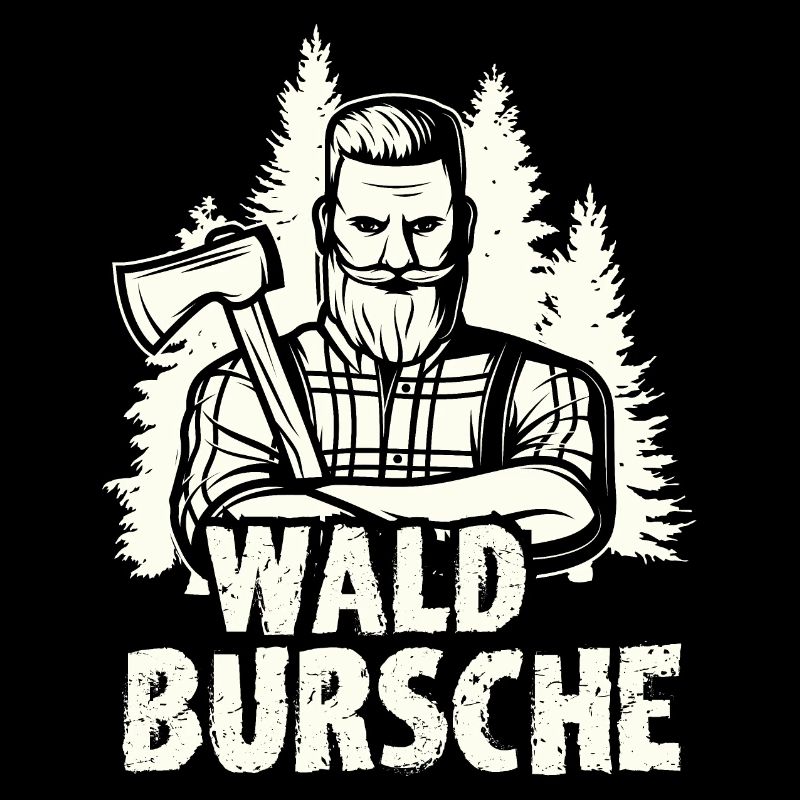 Waldbursche Holzfäller Förster