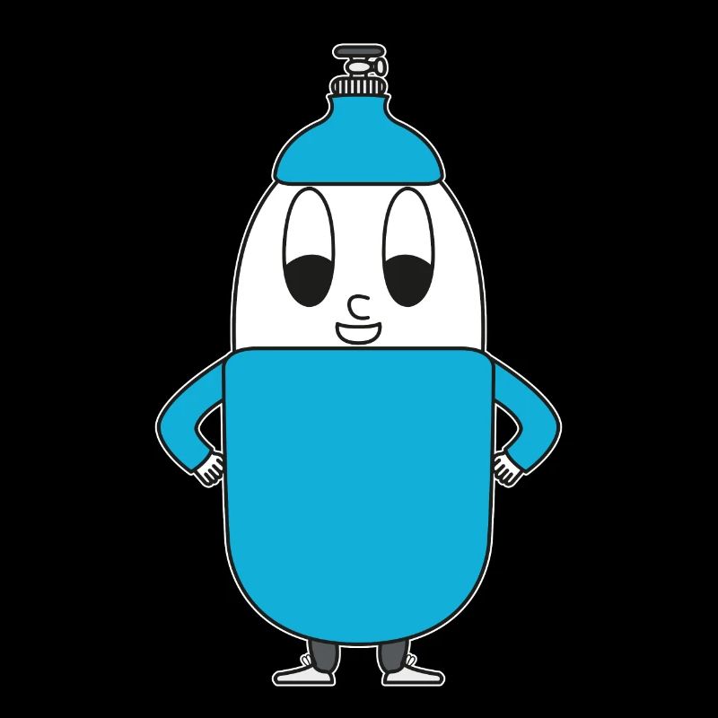 Helium-Flasche Ei