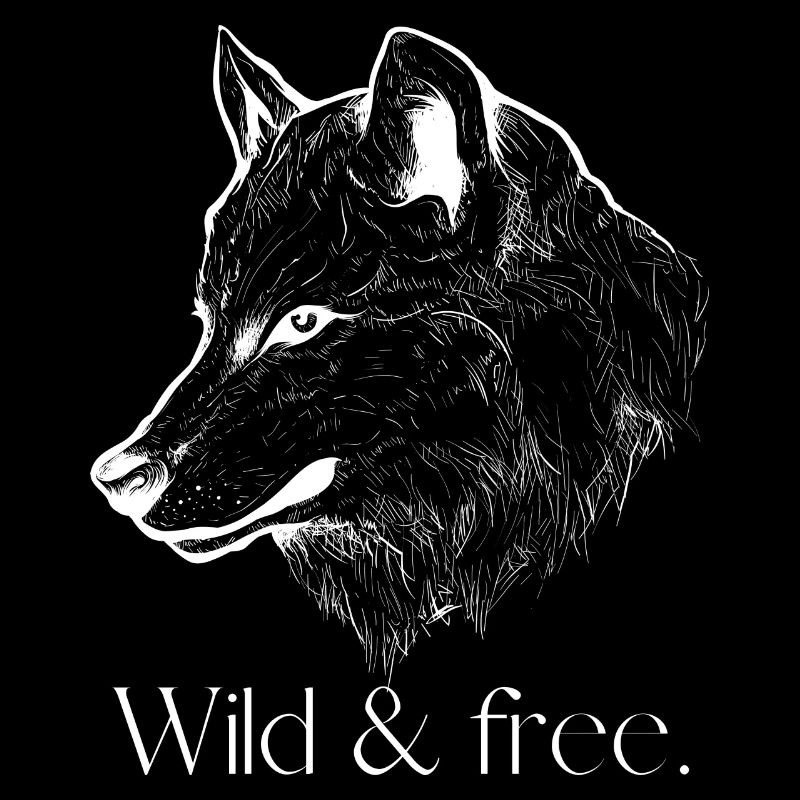 Wild and free, Wolf | Idée de cadeau