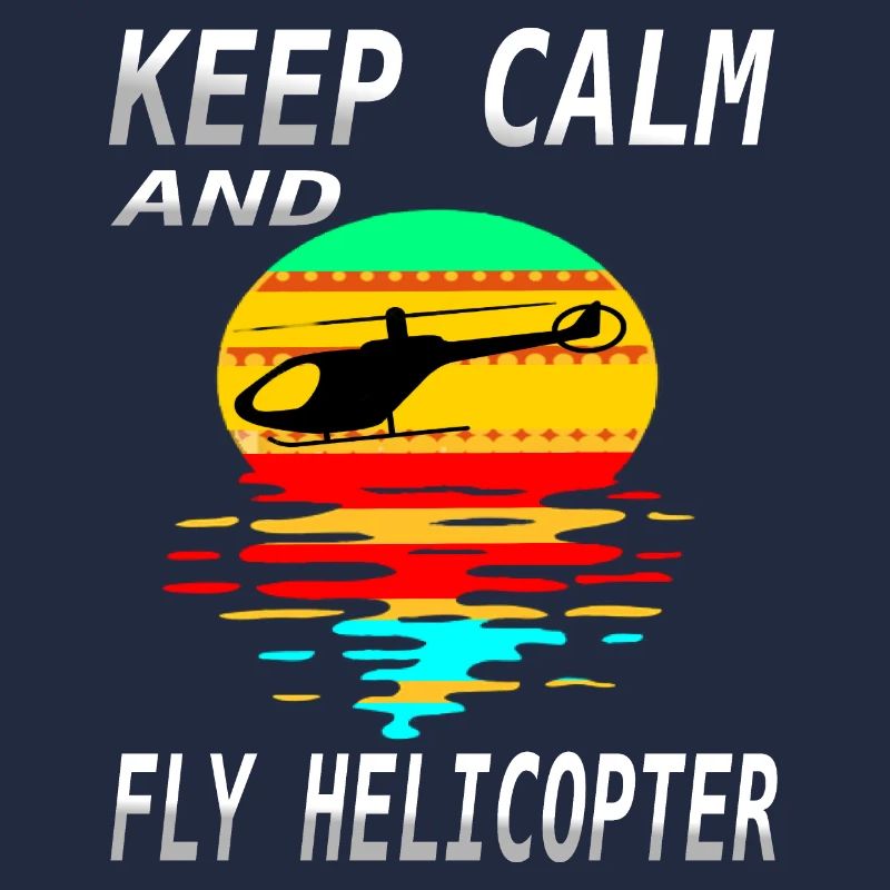 Helikopter fliegen Piloten Spruch Geschenkidee