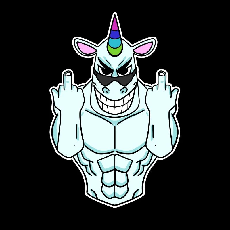 Einhorn Mittelfinger