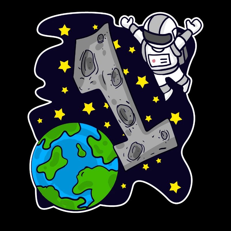1 Geburtstag Astronaut Jungen Kindergeburtstag
