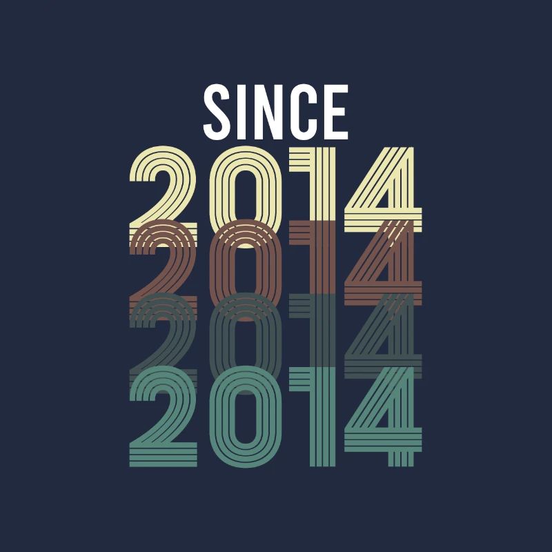 Vintage Since 2014 Anniversaire Année de naissance