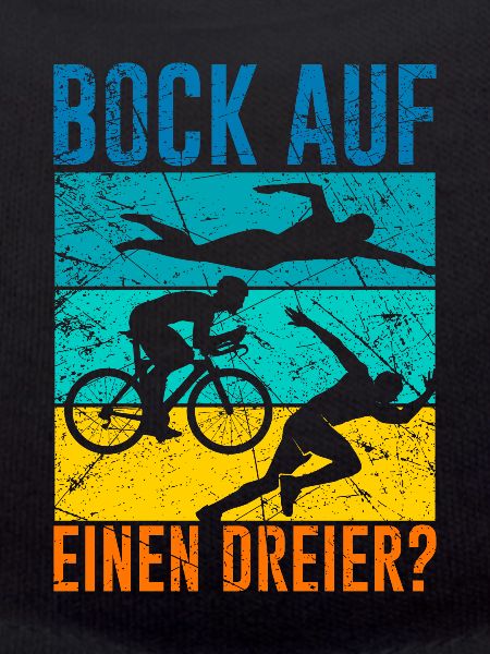 Triathlètes bouc de triathlon