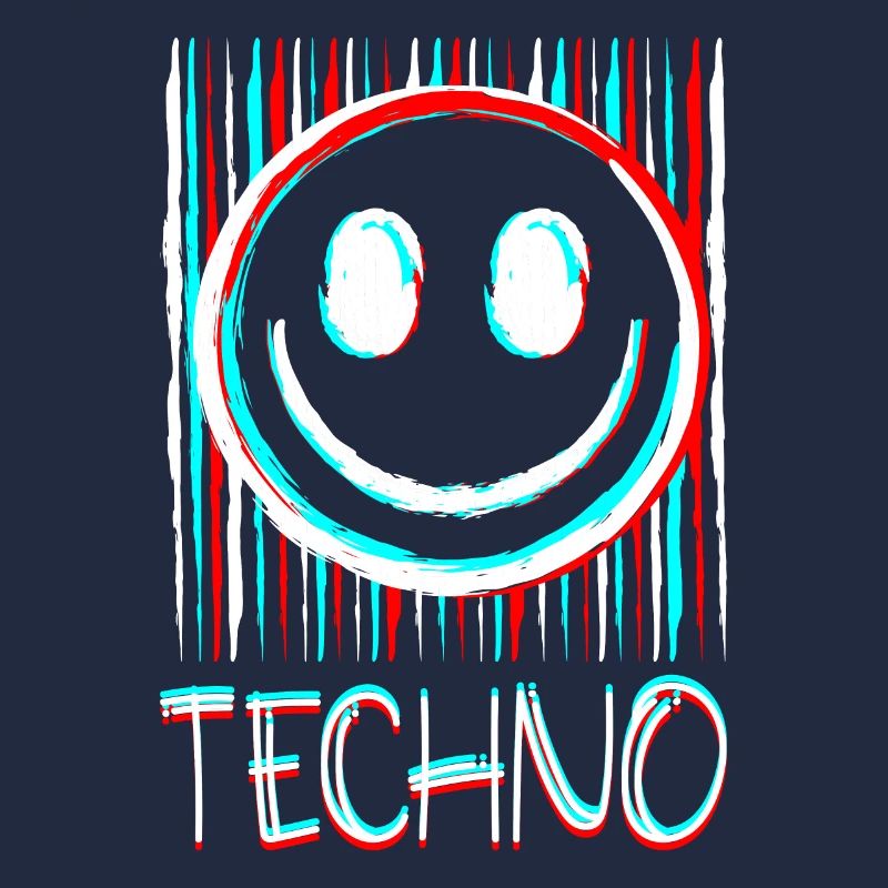 Techno Music Face Record DJ Smile EDM