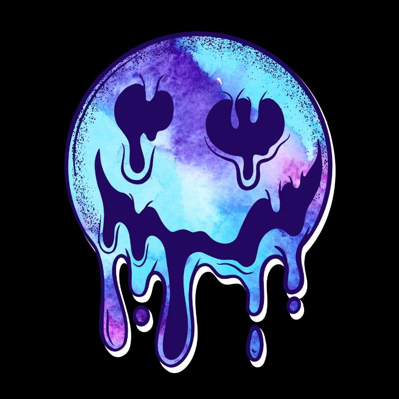 Melting Acid Face MDMA Extasy Techno Party