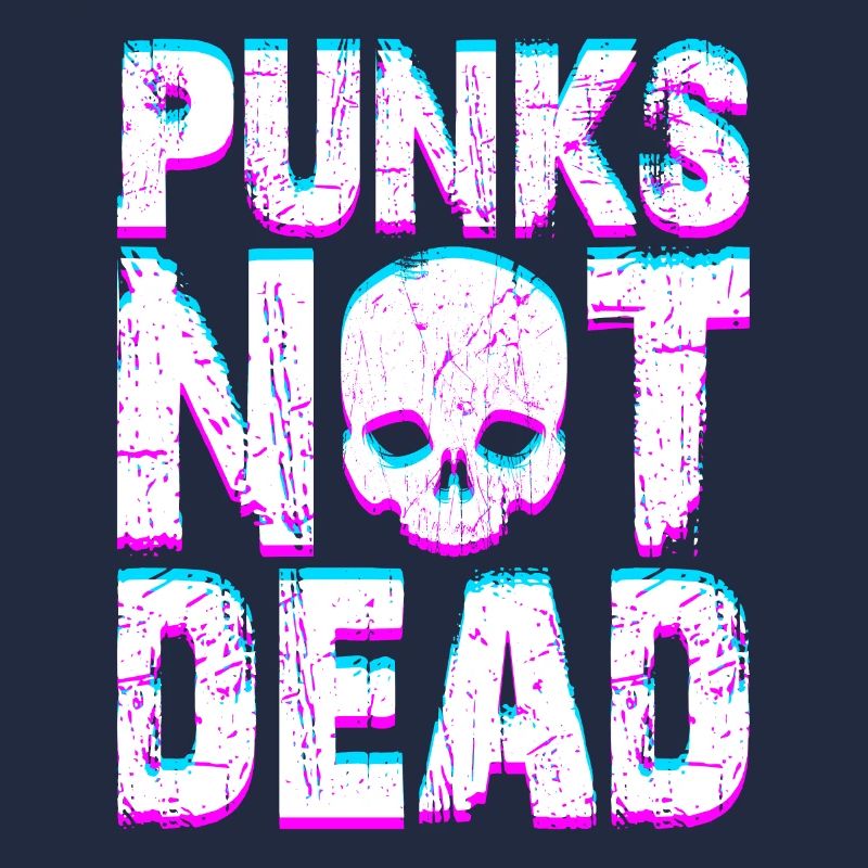 Punk Rock sort Punks Not Dead Punker Rocker