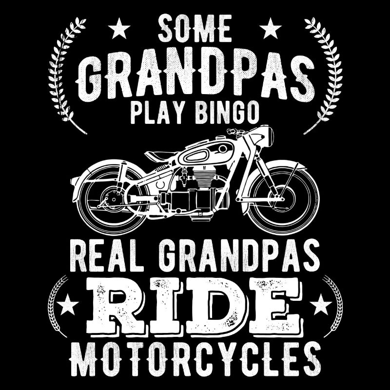 Echte Grandpas Ride Motorräder