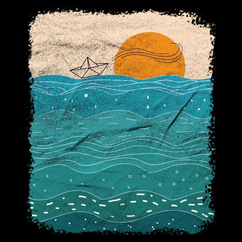 Papierboot Meer Papierschiff Papierboot