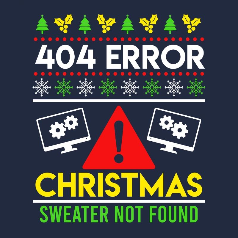 404 Error Ugly Chritsmas Coder Coder Coder