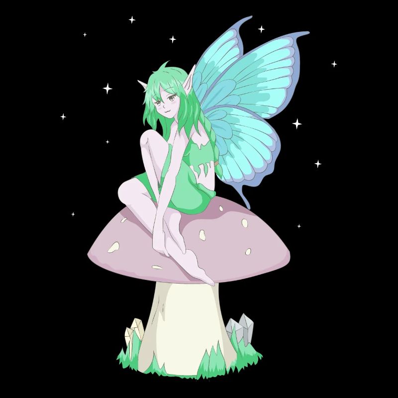 Fairycore Esthétique Anime Elf Fee Grunge Faecore