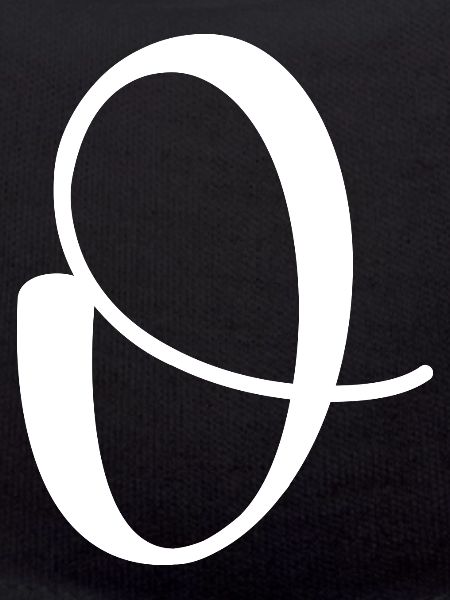 Calligraphy, initial O
