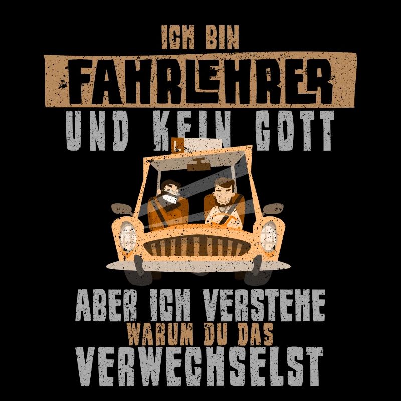 Fahrschule Gott Design für Fahrlehrer