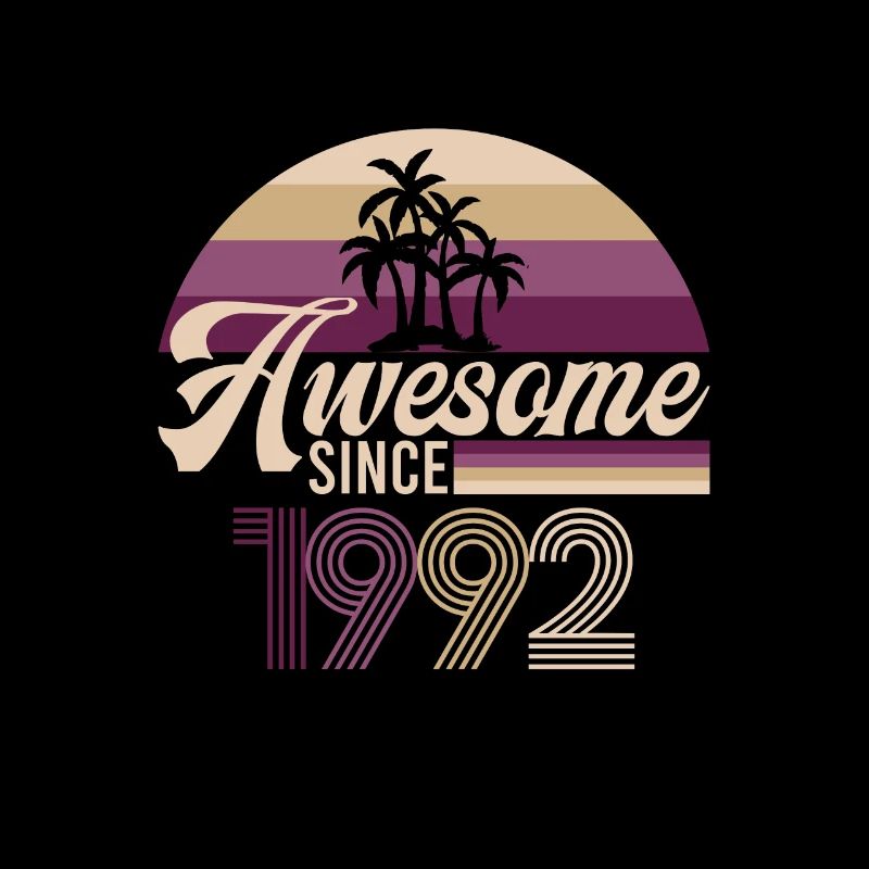 Vintage Awesome Since 1992 Geburtstag Retro