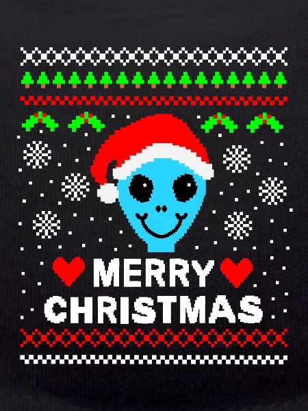 Alien Weihnachtspullover ugly christmas Geschenk