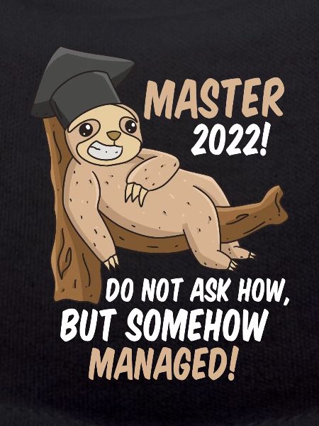 Master's degree somehow managed