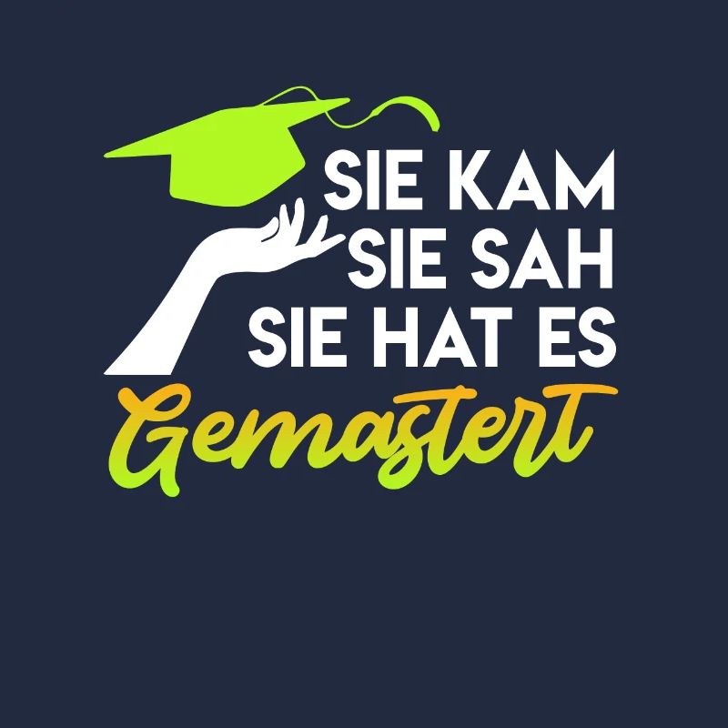 Sie hat es gemastert Masterabschluss