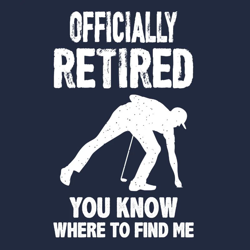 Citation de golf officiellement à la retraite vous savez