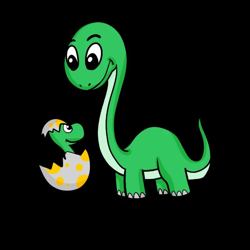 Dinosaurier mit Baby Dinosaurier