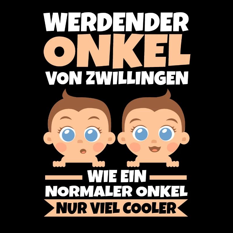Werdender Onkel von Zwillingen