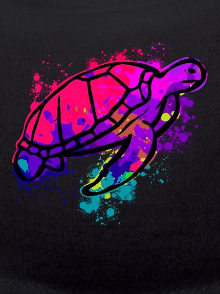 Modern Art Turtle Diver