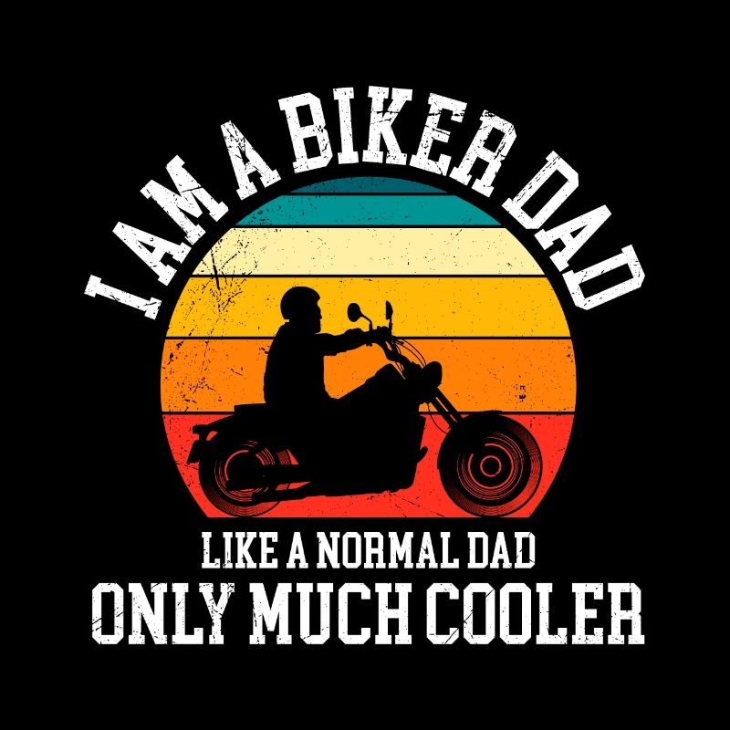 Biker Papa wie ein normaler Vater nur cooler