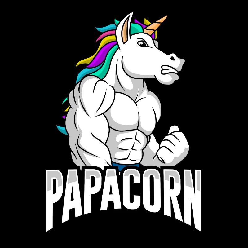 Papacorn Einhorn Vater werdender Papa