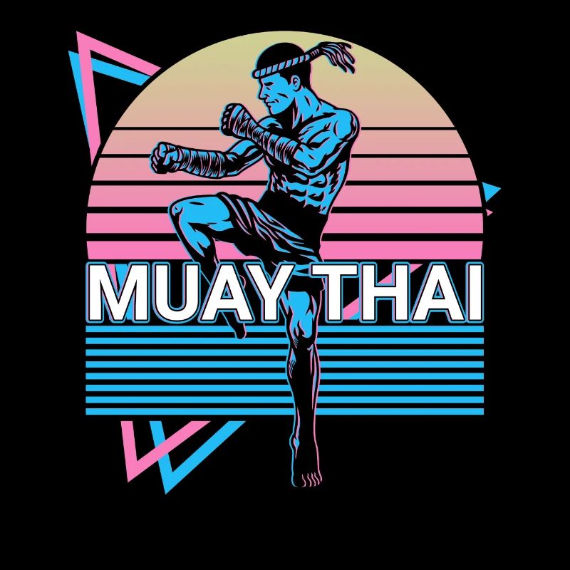 Muay Thai Retro Geschenk