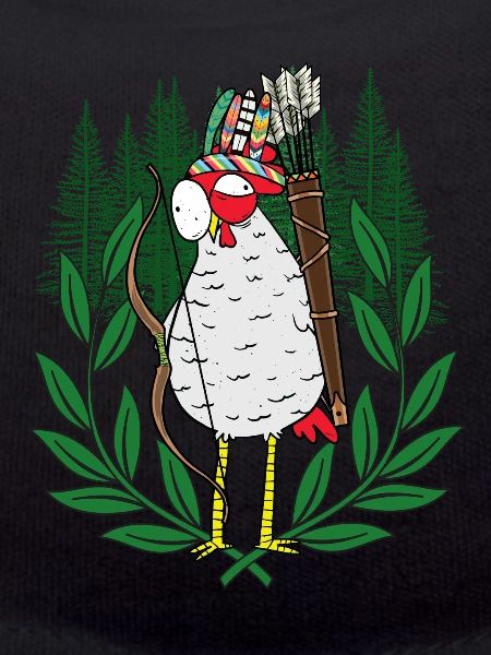 Huhn Krieger Federvieh Bogenschütze