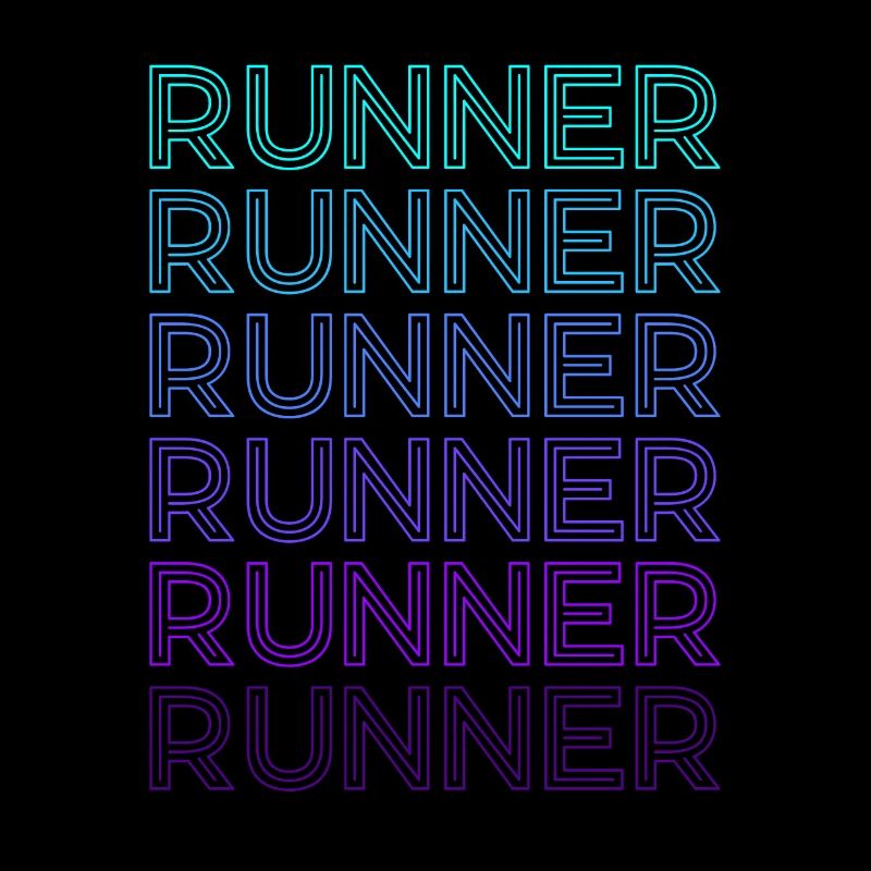 Läufer Marathon Laufen Retro