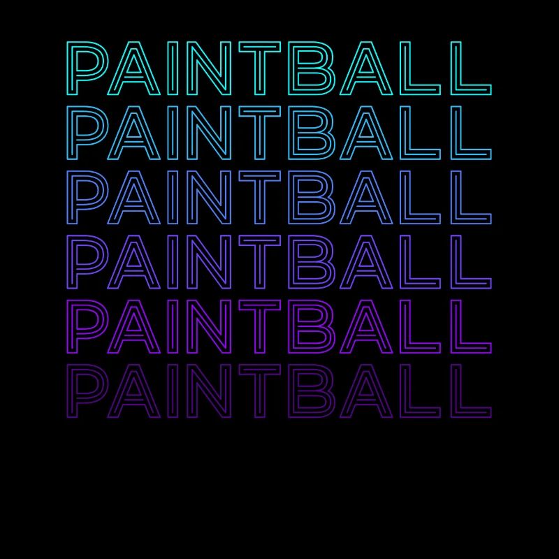 Paintball Spieler Team Retro