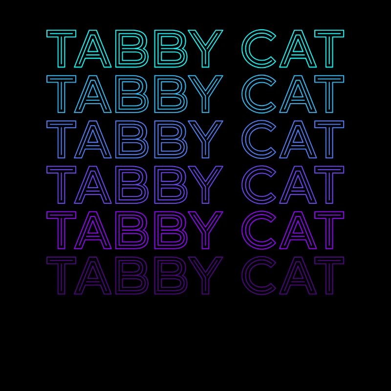 Tabby Cat Orange Cat Retro