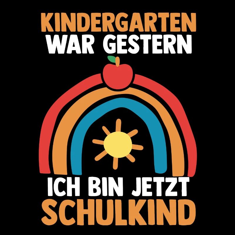 Schulkind Schüler Regenbogen Einschulung Schulanfa