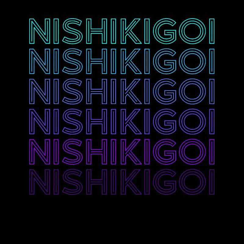 Nishikigoi Carp Koi Fish Japan Retro