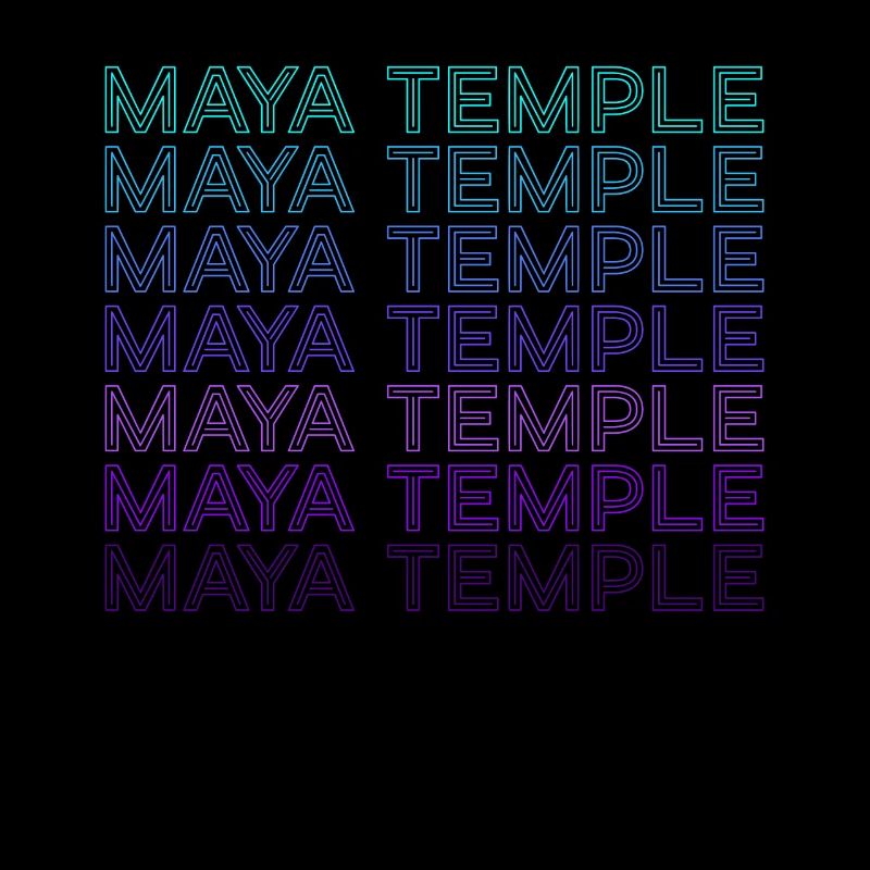 Temple Maya Ancienne Pyramide Maya Aztèques Rétro