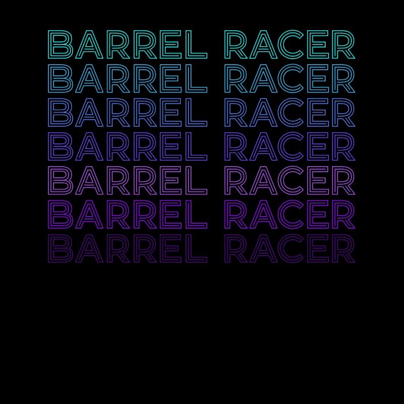 Barrel Racer Barrel Race Rodeo Rétro