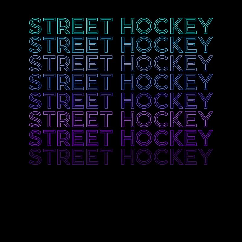 Streethockey Spieler Team Trainer Trainer Retro