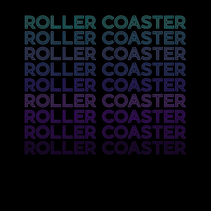 Roller Coaster Amusement Park Retro