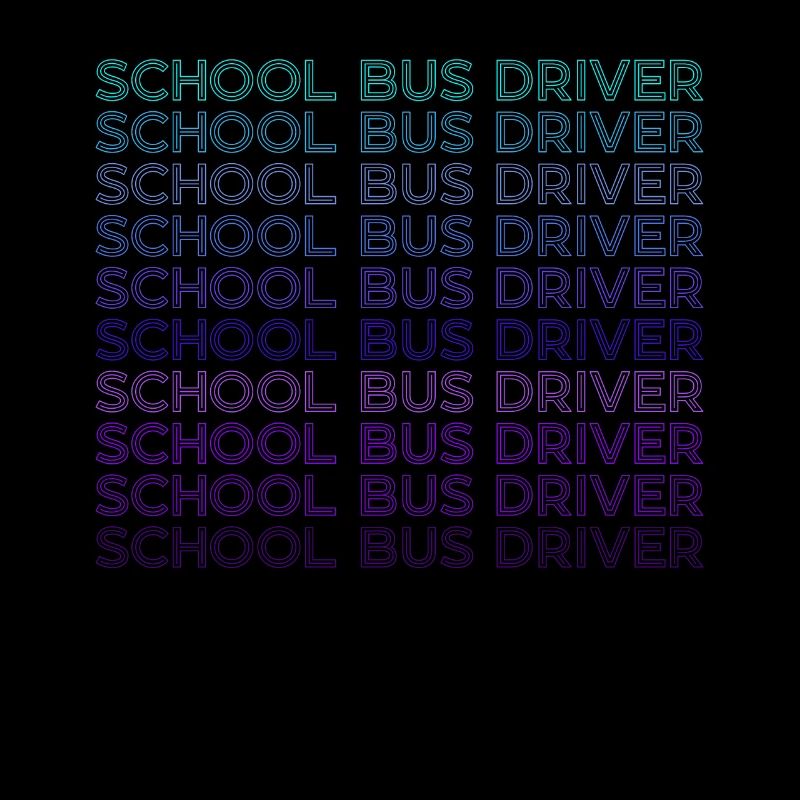 Schulbusfahrer Retro