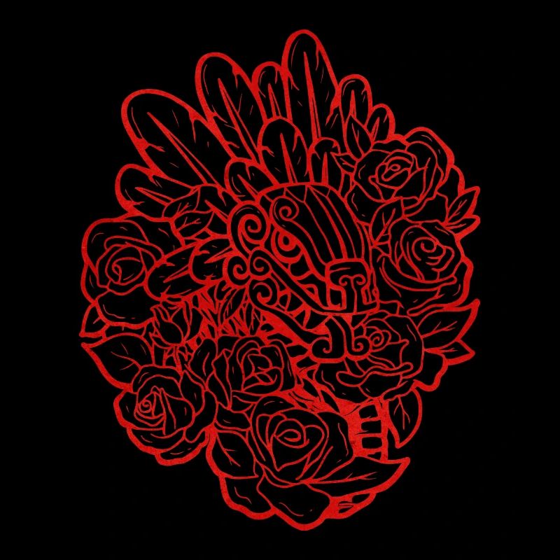 Quetzalcoatl Roses Ancient Aztec Serpent Maya