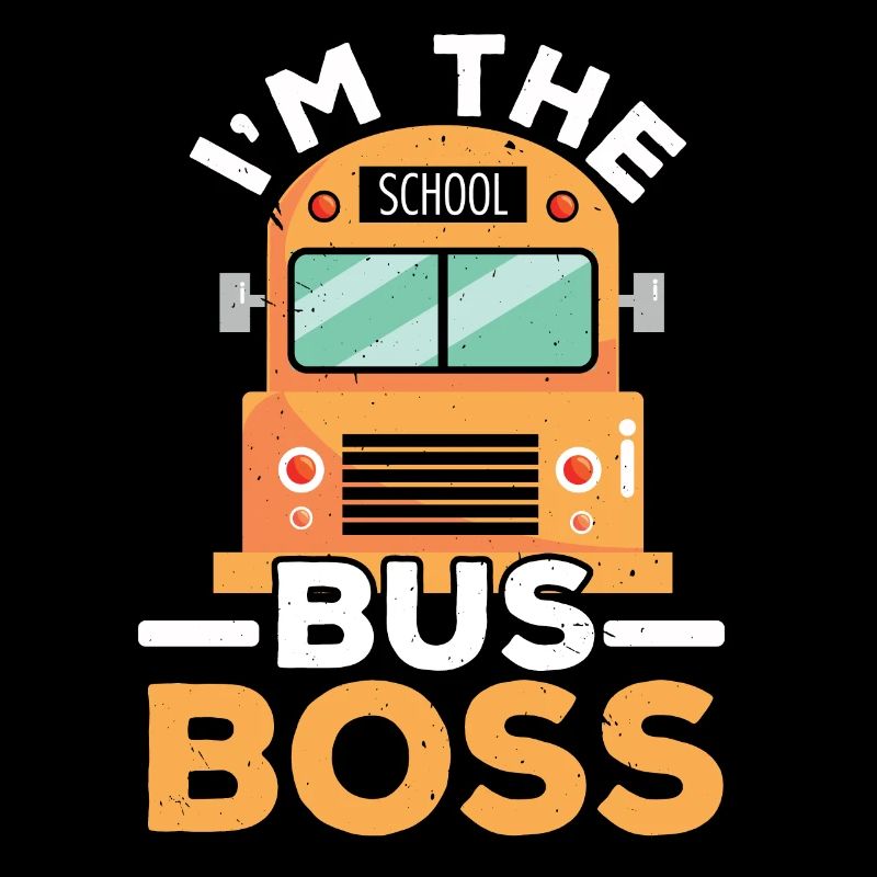 Der Busboss Schulbusfahrer Student Delivery